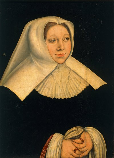 オーストリアのマーガレットの肖像1480-1530、およそ1530 作： Lucas Cranach the Elder