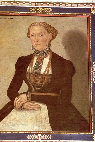 マルガレーテルターの肖像 作： Lucas Cranach the Elder