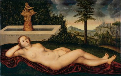 泉の春の妖精 作： Lucas Cranach the Elder