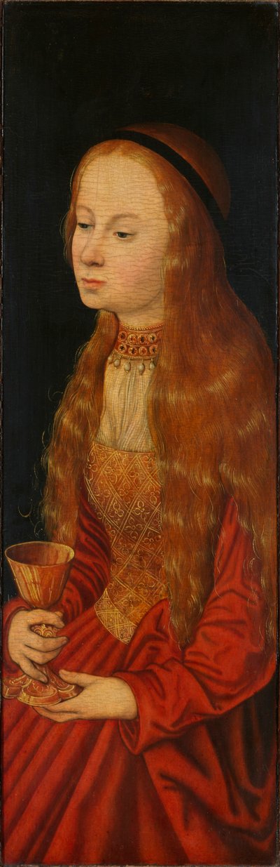 聖バーバラ、16 世紀初頭.. 作： Lucas Cranach the Elder