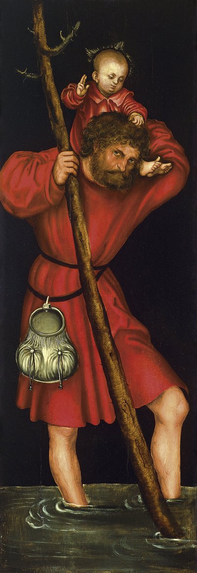 セントクリストファー、ca 1514 作： Lucas Cranach the Elder