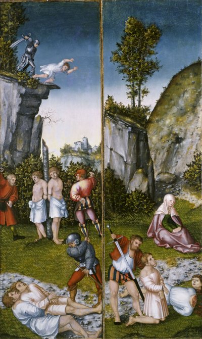 彼女の7人の息子の殉教の聖フェリシタス 作： Lucas Cranach the Elder