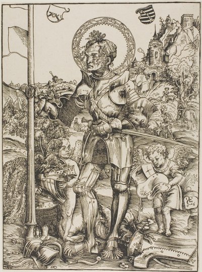 聖ジョージ・スタンディング 作： Lucas Cranach the Elder