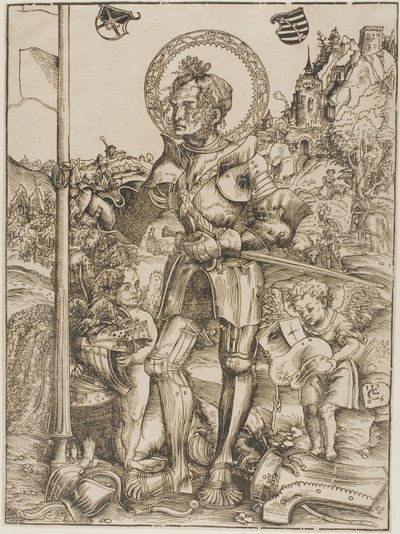 聖ジョージ・スタンディング 作： Lucas Cranach the Elder