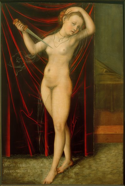 ルクレティアの自殺 作： Lucas Cranach the Elder