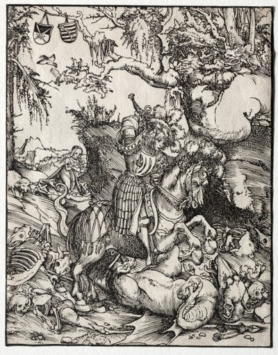 聖ジョージのドラゴン退治、1500年代。 作： Lucas Cranach the Elder