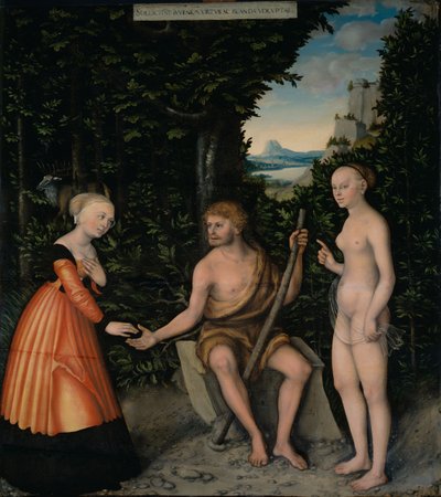 ヘラクレスの労働からヘラクレスの選択 作： Lucas Cranach the Elder