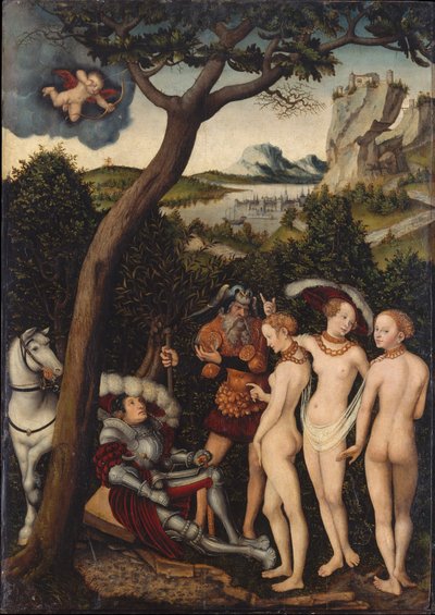 パリの審判 作： Lucas Cranach the Elder