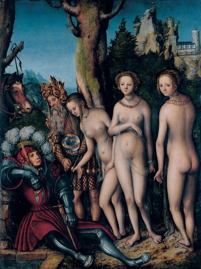 パリの審判 作： Lucas Cranach the Elder