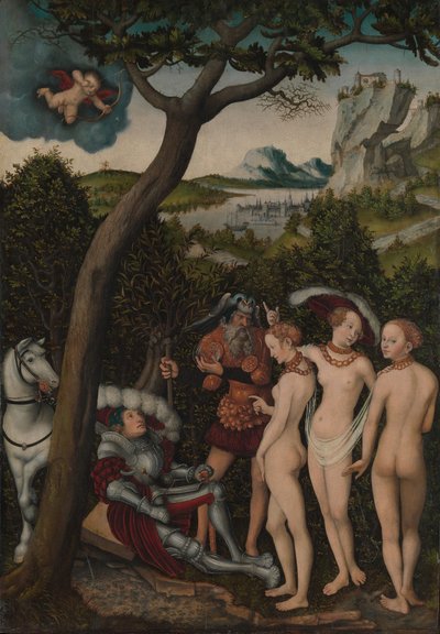 パリの判決1528。 作： Lucas Cranach the Elder