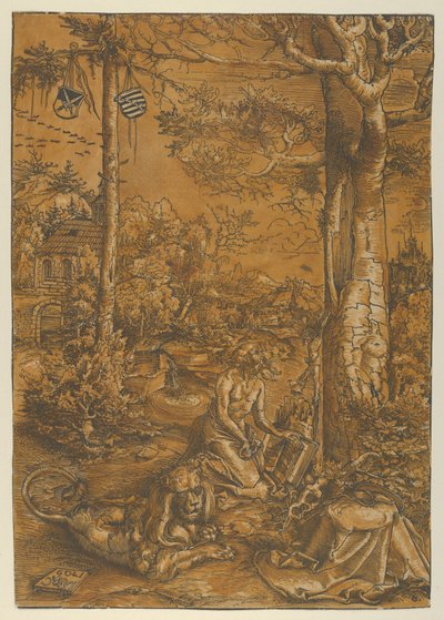 聖ジェロームの懺悔（ざんげ）』1509年 作： Lucas Cranach the Elder