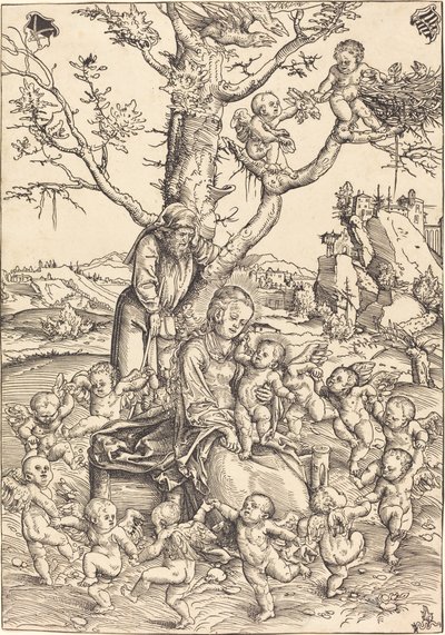 エジプトへの逃亡中の休息 作： Lucas Cranach the Elder