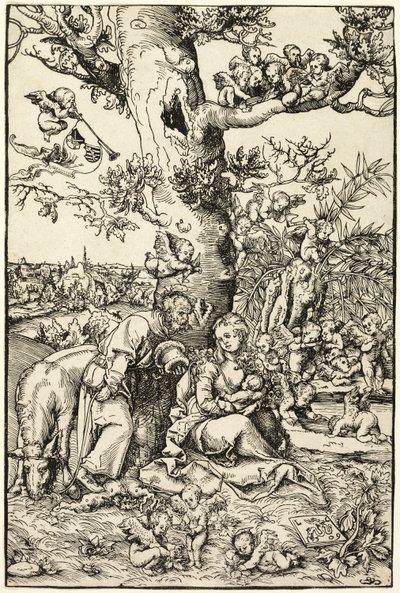 エジプトへの逃避行での休息 作： Lucas Cranach the Elder
