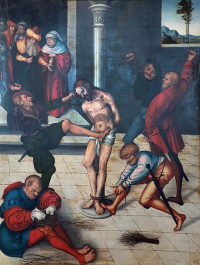 キリストの鞭打ち 作： Lucas Cranach the Elder