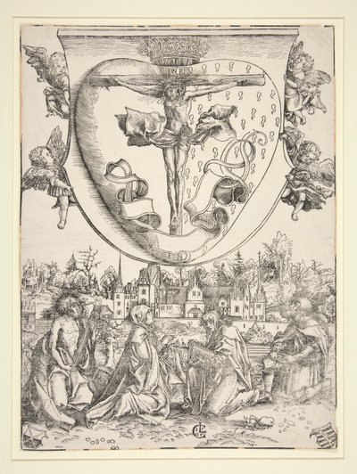 聖心の腕を持つ聖母、聖ヨハネ、聖ローレンス、聖ロク 作： Lucas Cranach the Elder