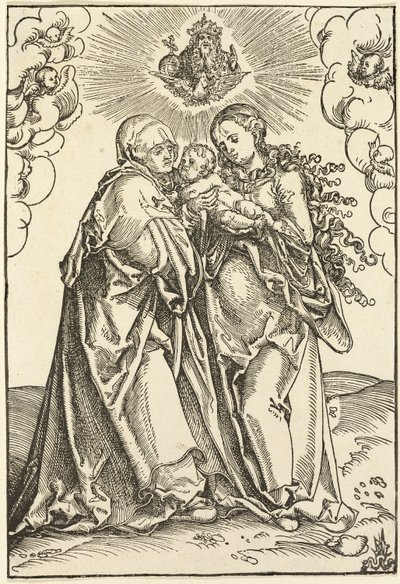聖母子と聖アンナ 作： Lucas Cranach the Elder
