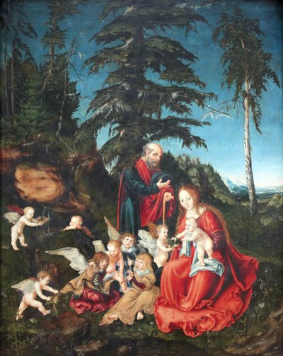 エジプトへの飛行の残り 作： Lucas Cranach the Elder