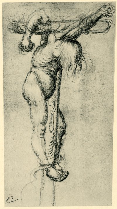 十字架上の泥棒、1500年-1504年、1943年。 作： Lucas Cranach the Elder