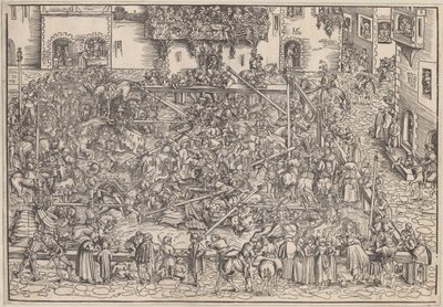 トーナメント、1509 作： Lucas Cranach the Elder