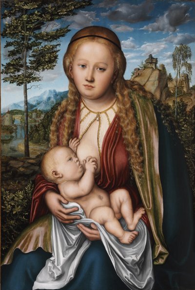 チャイルド・ザ・チャイルド・ザ・ヴァージン 作： Lucas Cranach the Elder