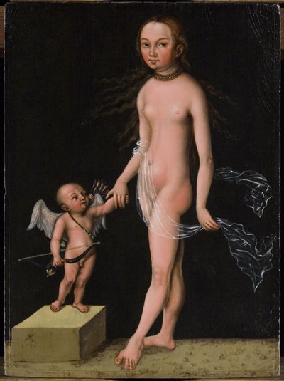 金星とキューピッド 作： Lucas Cranach the Elder