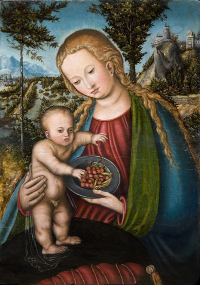 チェリー入りバージン、1506年頃 作： Lucas Cranach the Elder