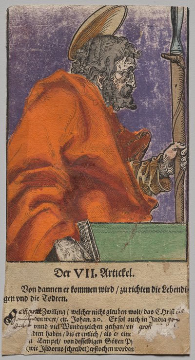 キリスト、使徒、聖パウロからのトーマス 作： Lucas Cranach the Elder, After