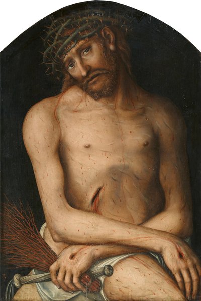 ドイツ語： Christus als Schmerzensmann 悲しみの人としてのキリスト 作： Lucas Cranach the Elder and workshop