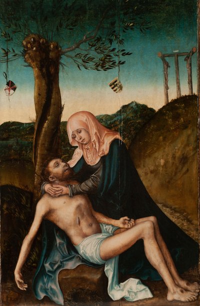 スロバキア語：十字架下のピエタPieta 作： Lucas Cranach the Elder and workshop