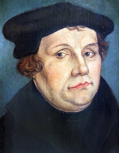 1570 クラナッハ d.J. 肖像 マルティン・ルター アナゴリア 作： ルーカス・クラナッハ・ザ・ヤング