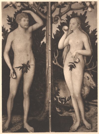 アダムとイブ 作： Lucas Cranach the Younger