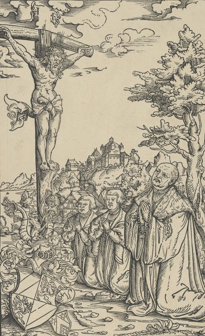 クリストフ・シェールのブックプレート、16世紀 作： Lucas Cranach the Younger  