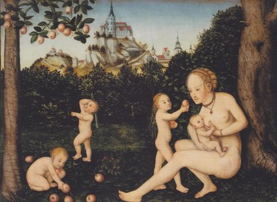 慈善 作： Lucas Cranach the Younger