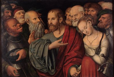 キリストと不倫相手 作： Lucas Cranach the Younger