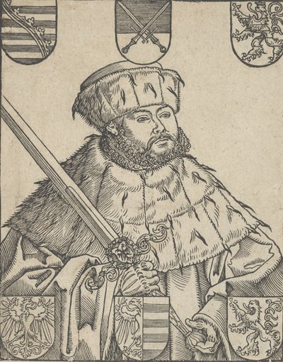 ジョン・フレデリック・ザ・マグナニモスのコピー、選挙のローブで 作： Lucas Cranach the Younger  