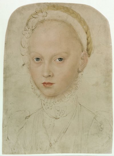 ザクセンのエリザベート15521590、ジンメルンのパラティーヌ伯爵夫人、1564年 作： Lucas Cranach the Younger