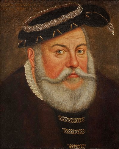 敬虔なジョージ、ブランデンブルク・アンスバッハ辺境伯 1484-1543。 作： Lucas Cranach the Younger