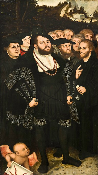 マルティン・ルターとヴィッテンベルク改革派 作： Lucas Cranach the Younger