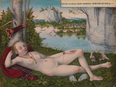 春のニンフ、ca。 1545-50。 作： Lucas Cranach the Younger