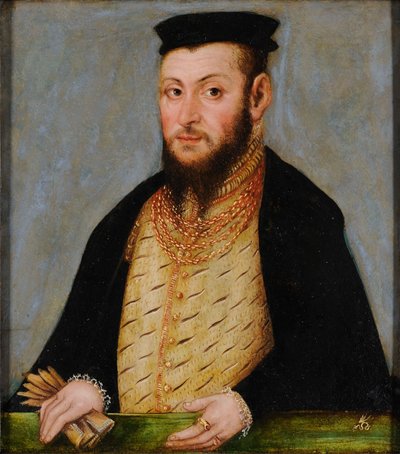ポーランド語：ジグムンタ・アウグスタ（1520-1572）の肖像。 作： Lucas Cranach the Younger