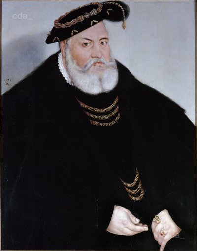 ブランデンブルク＝アンスバッハ侯ゲオルクの肖像 作： Lucas Cranach the Younger