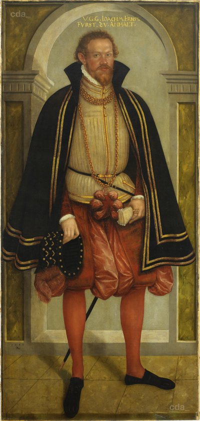 ヨアヒム・エルンスト・フォン・アンハルト公の肖像（1536～1586年） 作： ルーカス・クラナッハ・ザ・ヤング