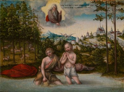 キリストの洗礼 作： Lucas Cranach the Younger