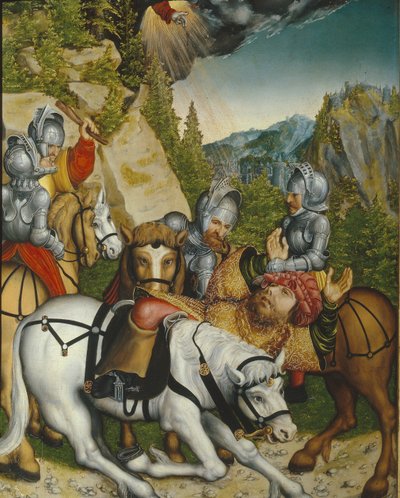 ダマスカスへ向かう途中の改宗 作： Lucas Cranach the Younger