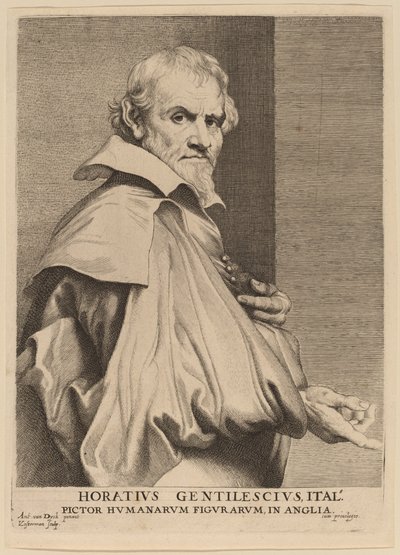ホレス・ジェンティレスキ 作： Lucas Emil Vorsterman after Sir Anthony van Dyck