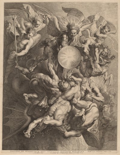 反逆天使たちの堕落 作： Lucas Emil Vorsterman after Sir Peter Paul Rubens