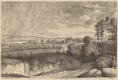 雨の風景 作： Lucas Emil Vosterman, after Lodewijk de Vadder