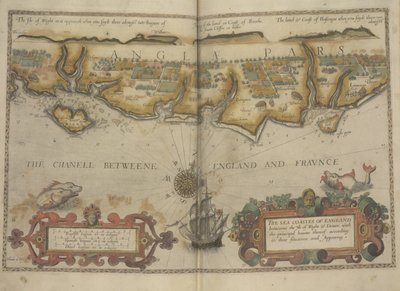 イングランドの南海岸 作： Lucas Janszoon Waghenaer