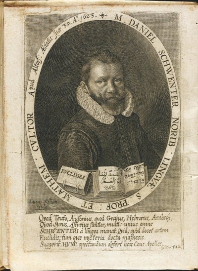 ダニエルシュウェンター1585-1636の肖像 作： Lucas Kilian