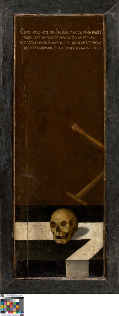 洗礼者ヨハネ（左翼）、ドナー（右翼）、ヴァニタス静物画（閉じた状態） 作： ルーカスデイエール
